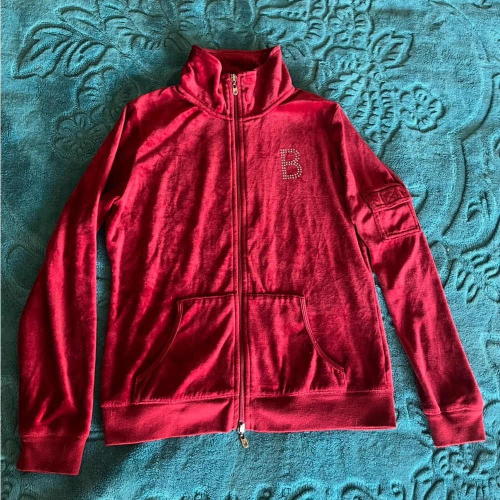 BCBG Red Velvet Jacket